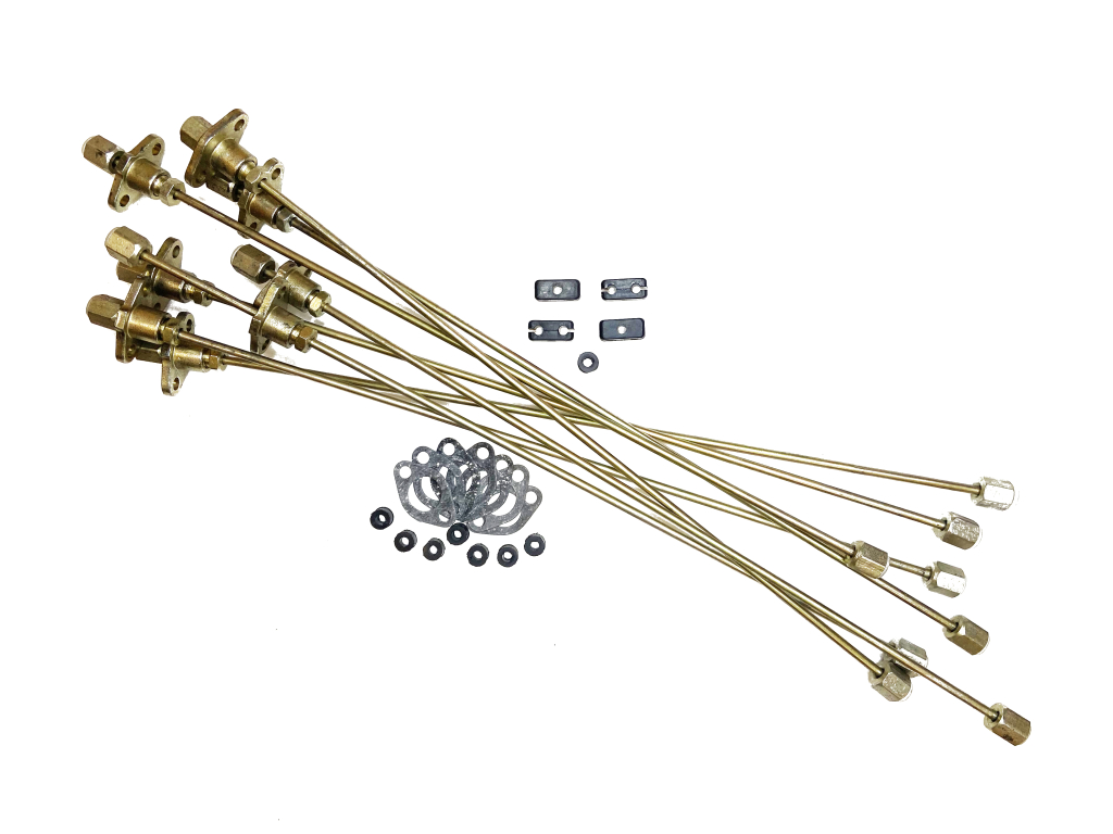 7511-1104001-10 Комплект из 8 трубок высокого давления, прямые, общая ГБЦ(+паронит,РТИ)  4/28